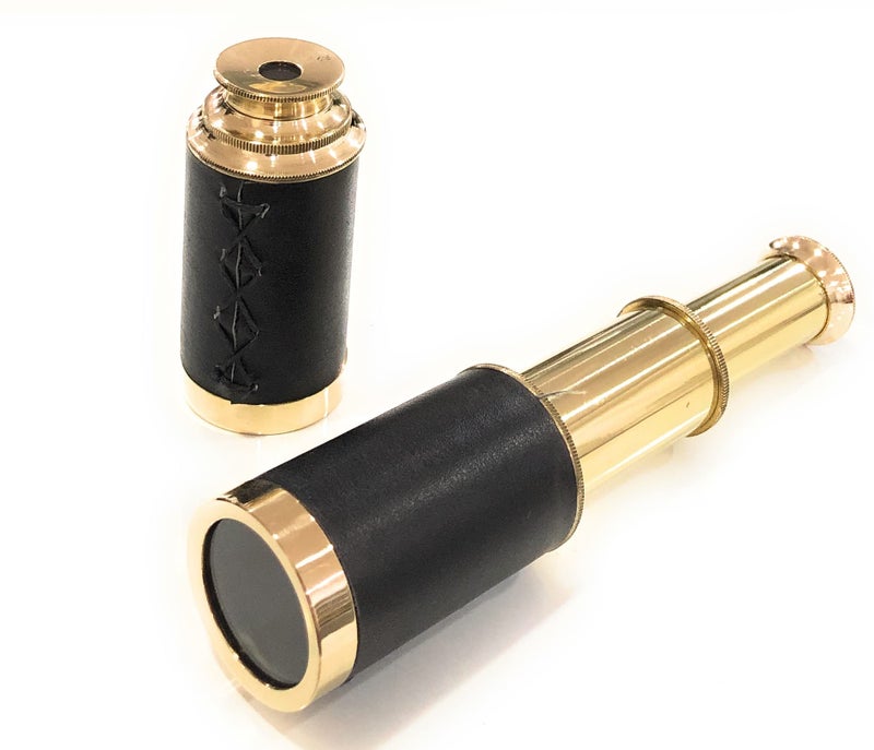 NauticalMart Nautical Handheld Brass Telescope with Wooden Box - Pirate Navigation for Gifts - Image 1